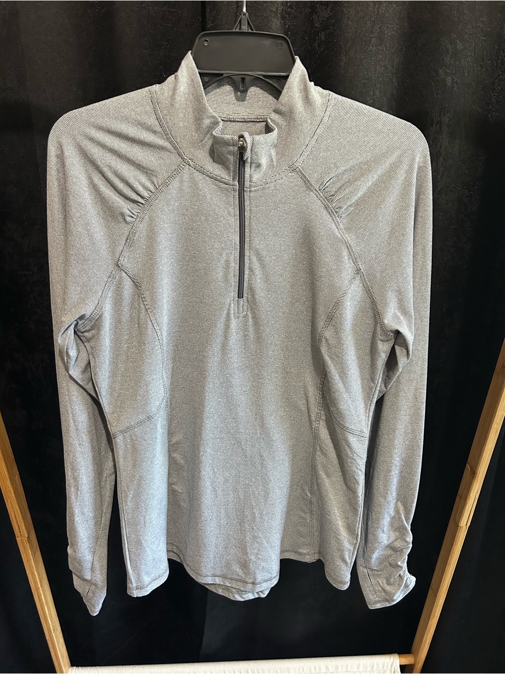 Women's Heather Gray Quarter-Zip Performance Shirt
